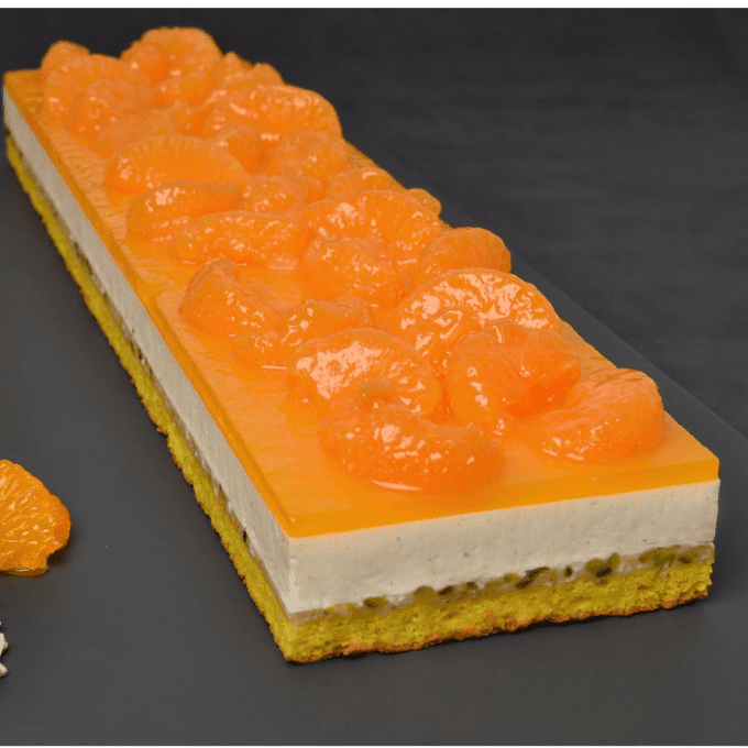 Entremet mandarine nougat (75 grammes) (catalogue de fêtes 2024)