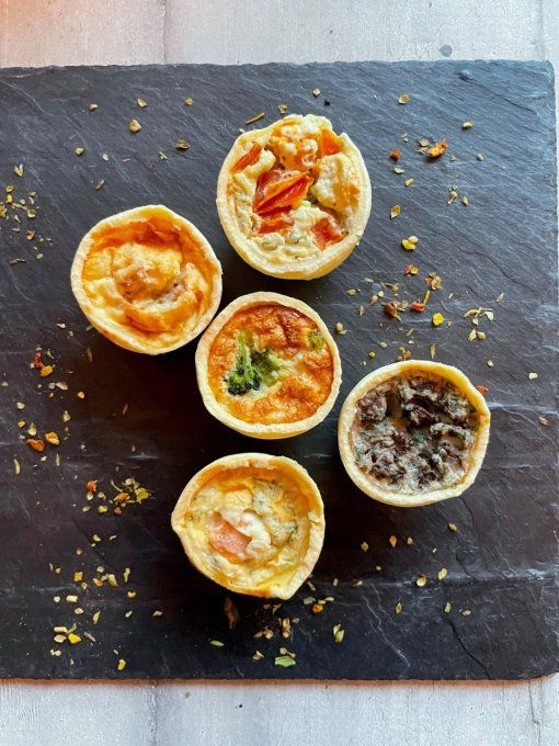 Assortiment de 5 mini quiches (catalogue de fêtes 2025)